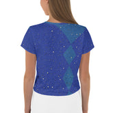 Pitched Petunia Panorama All-Over Print Crop Tee